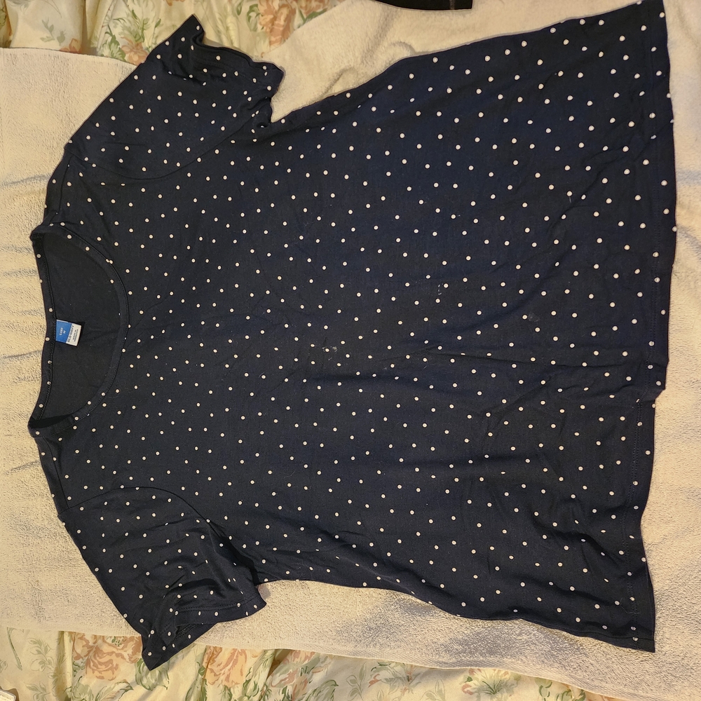 Navy Polka Dot T-Shirt